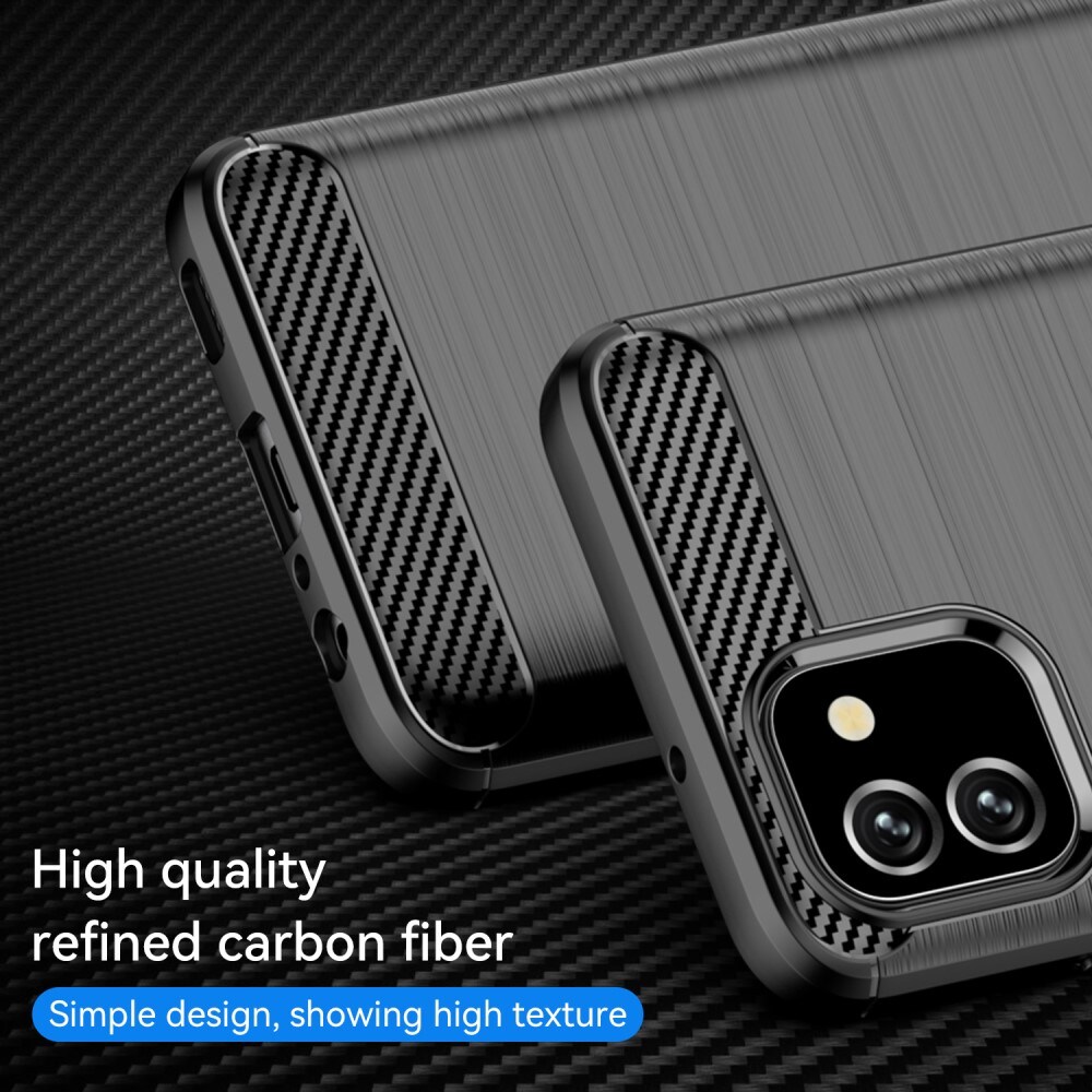 Samsung Galaxy A03 TPU-cover Brushed, Sort