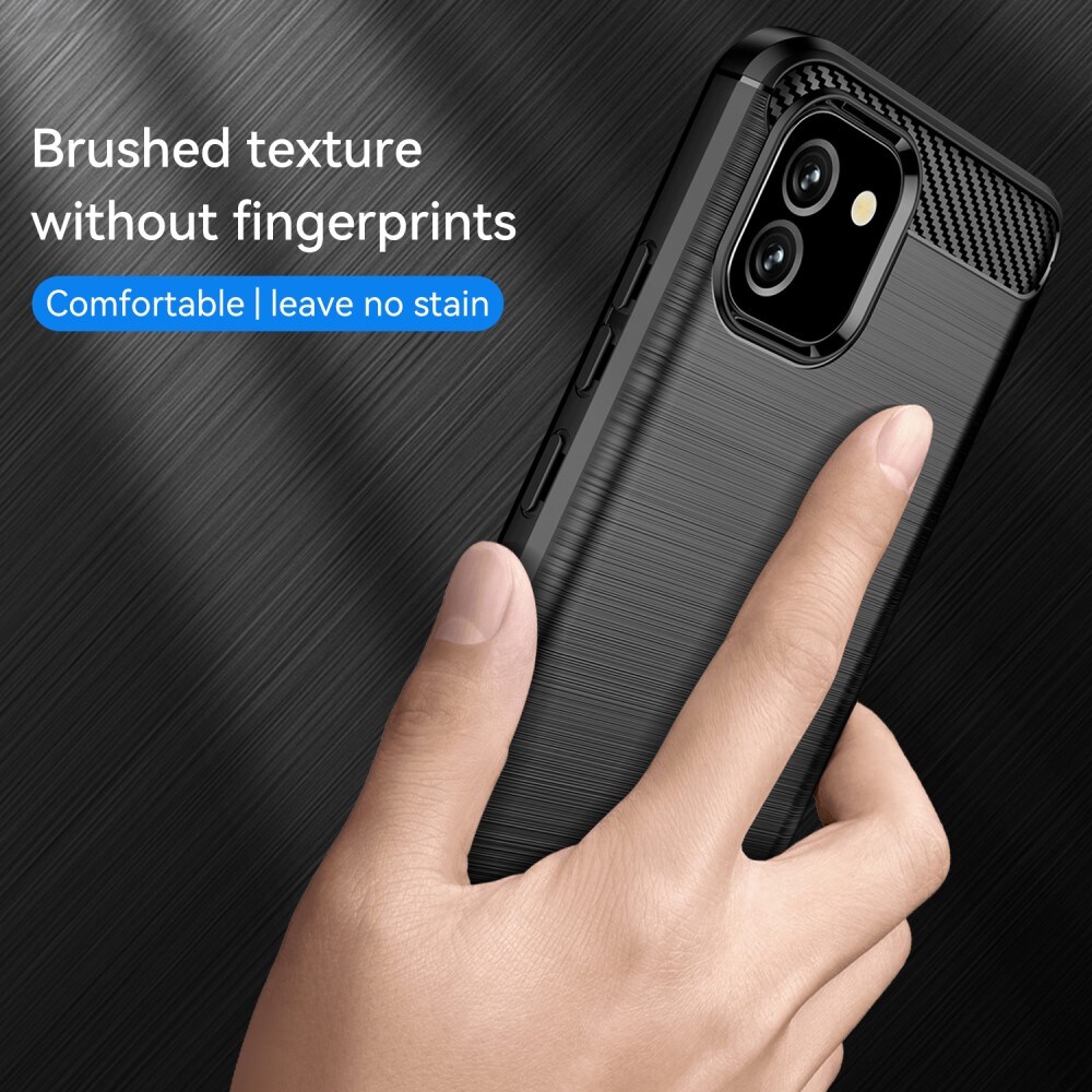 Samsung Galaxy A03 TPU-cover Brushed, Sort