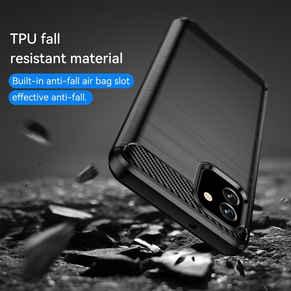 Samsung Galaxy A03 TPU-cover Brushed, Sort