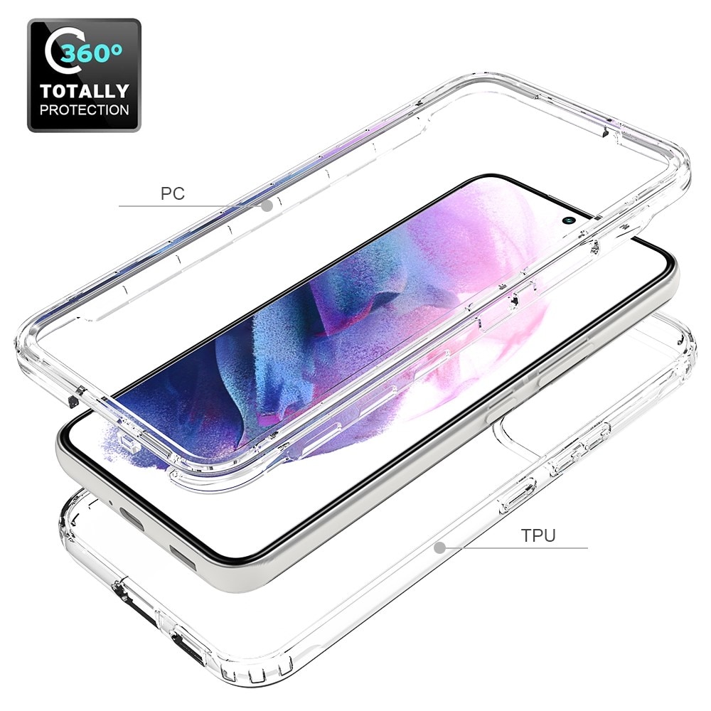 Samsung Galaxy S22 Mobilcover med beskyttelsesramme, Gennemsigtig
