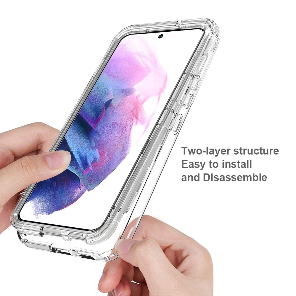 Samsung Galaxy S22 Mobilcover med beskyttelsesramme, Gennemsigtig