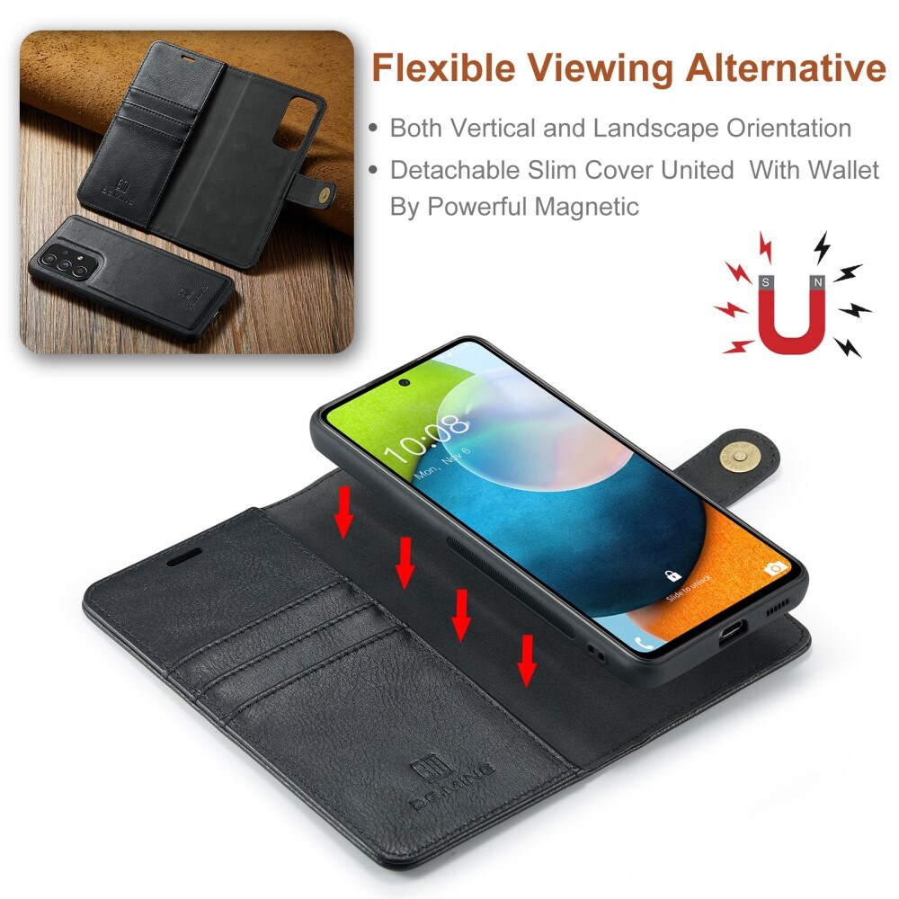 Samsung Galaxy A53 Pungetui med aftageligt cover, Black