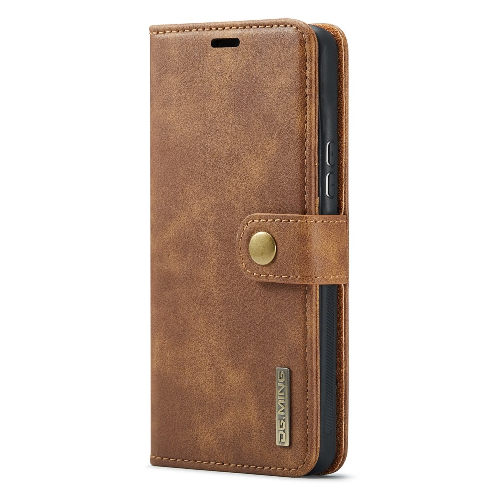 Samsung Galaxy A53 Pungetui med aftageligt cover, Cognac