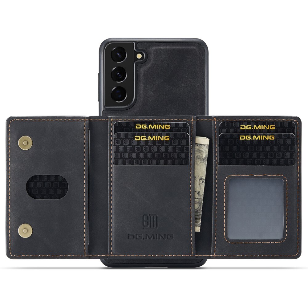 Samsung Galaxy S22 Plus Cover med aftagelig pung, Sort