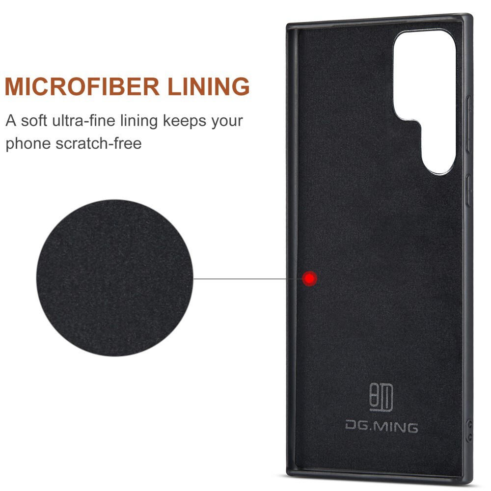 Samsung Galaxy S22 Ultra Cover med aftagelig pung, Sort