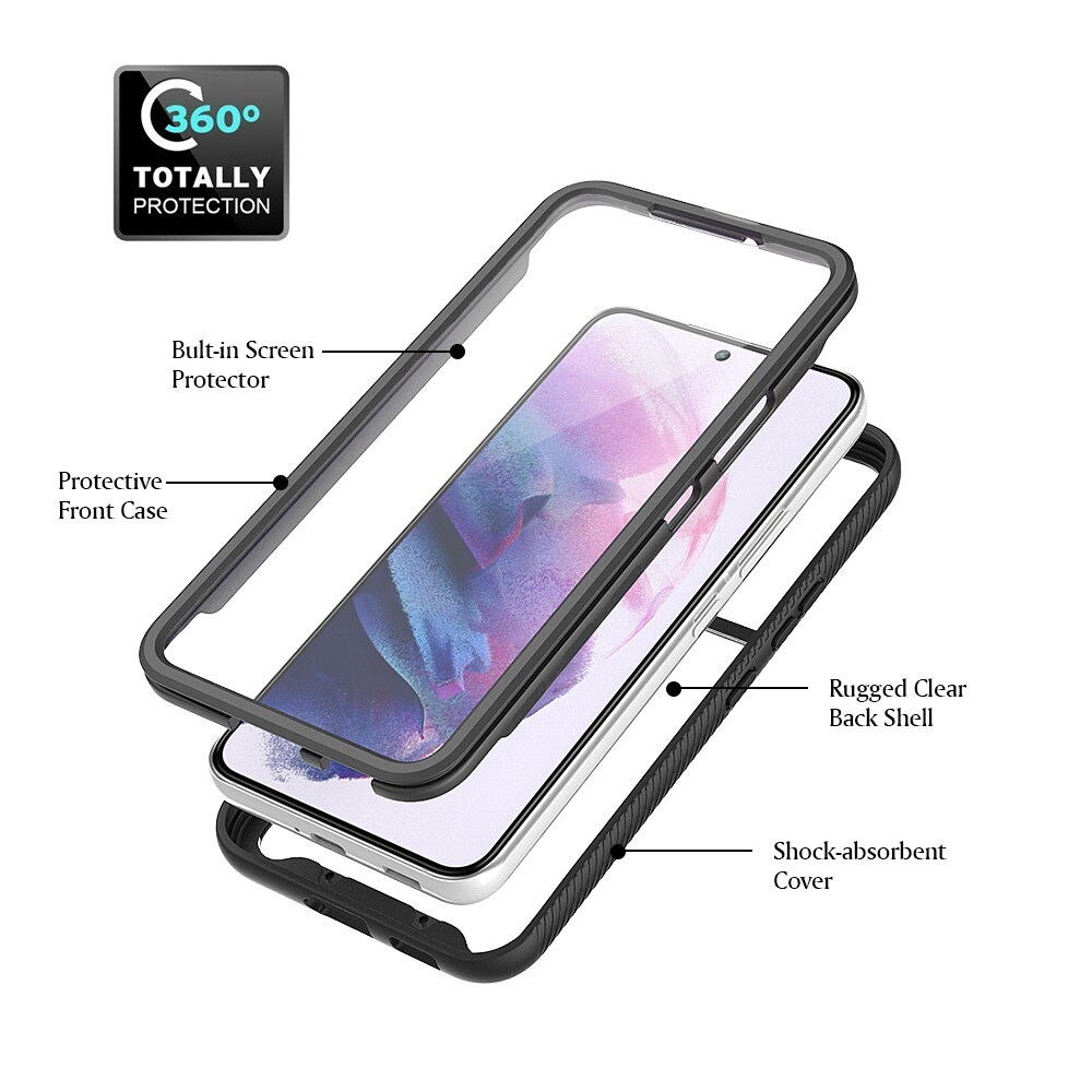 Samsung Galaxy S22 Plus Mobilcover Full Protection, Sort