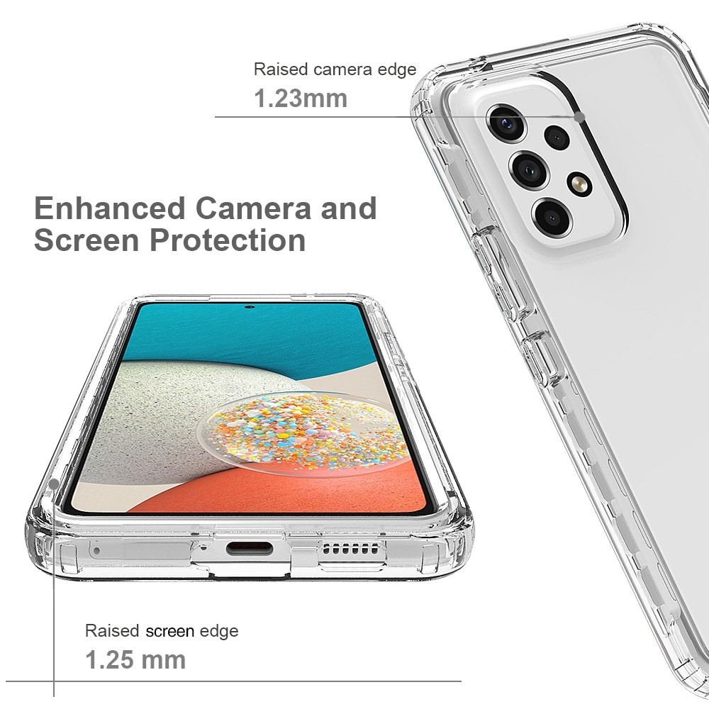 Samsung Galaxy A53 Mobilcover Full Protection, Gennemsigtig