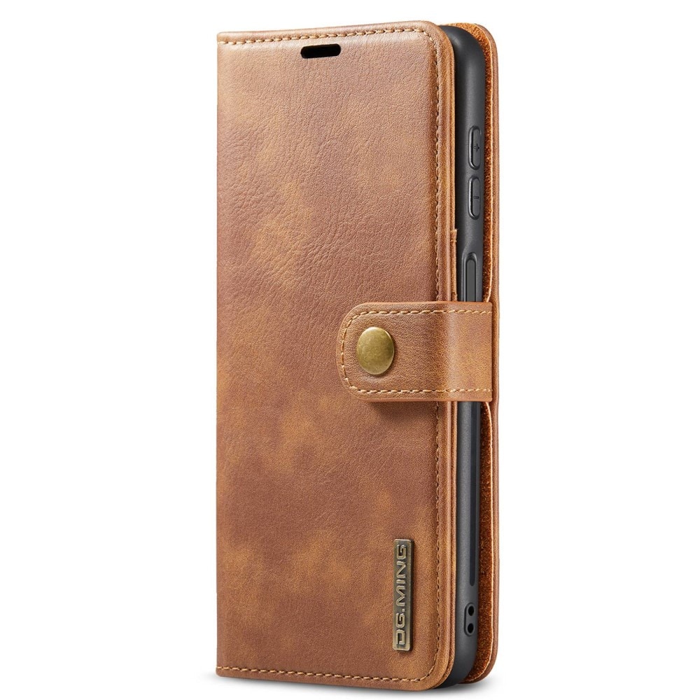 Samsung Galaxy A23 Pungetui med aftageligt cover, Cognac