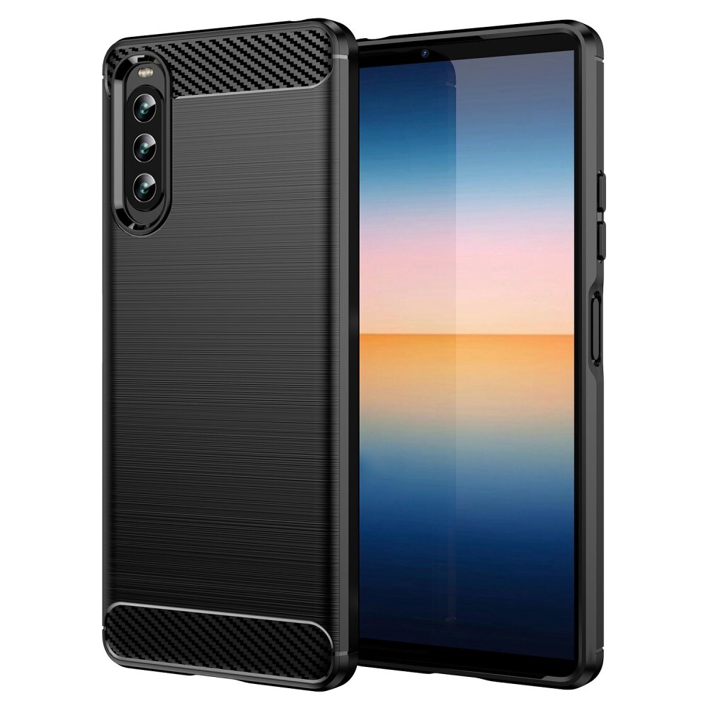 Sony Xperia 10 IV TPU-cover Brushed, Sort