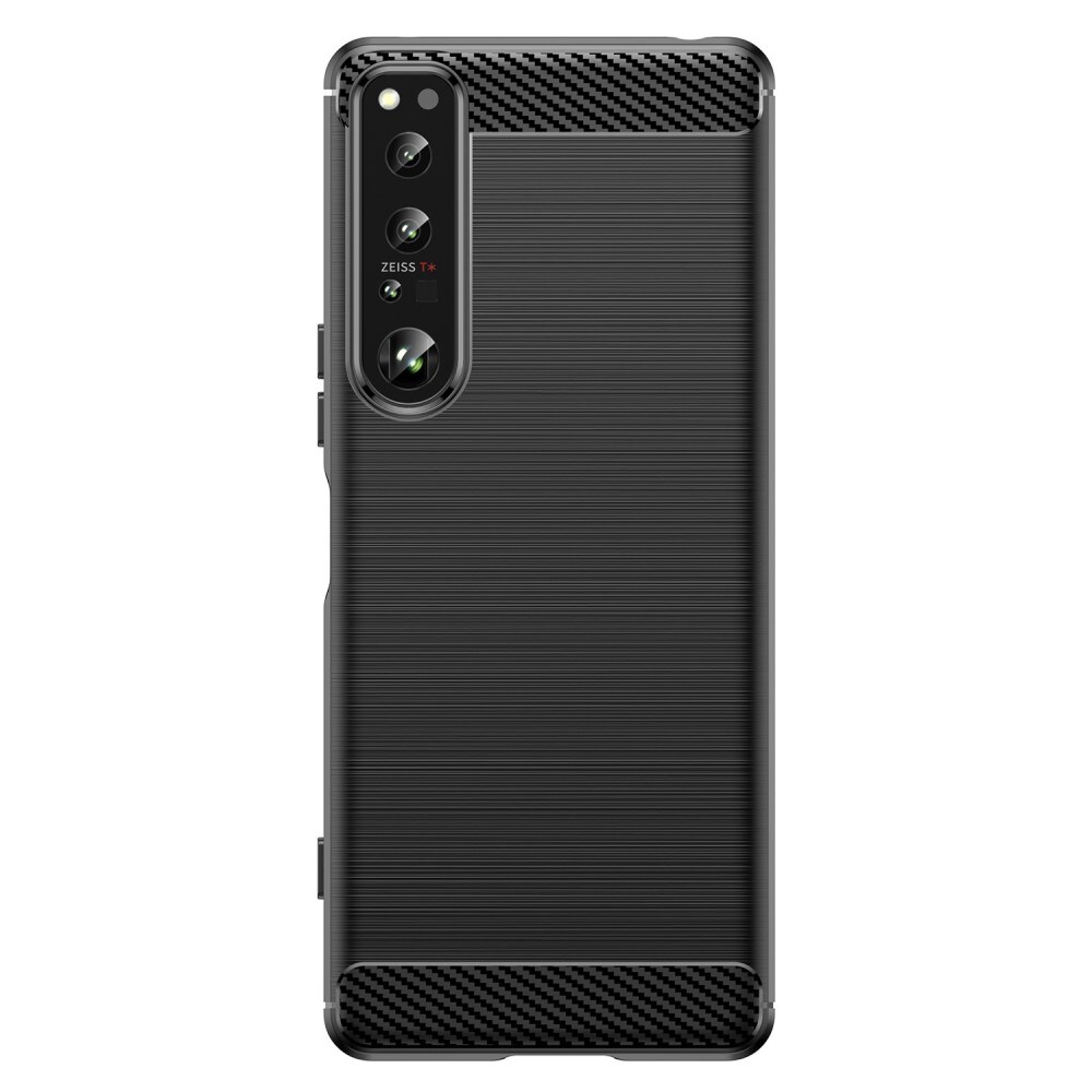 Sony Xperia 1 IV TPU-cover Brushed, Sort