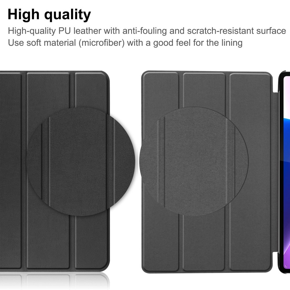  Lenovo Tab P12 Pro Tri-Fold etui, Sort