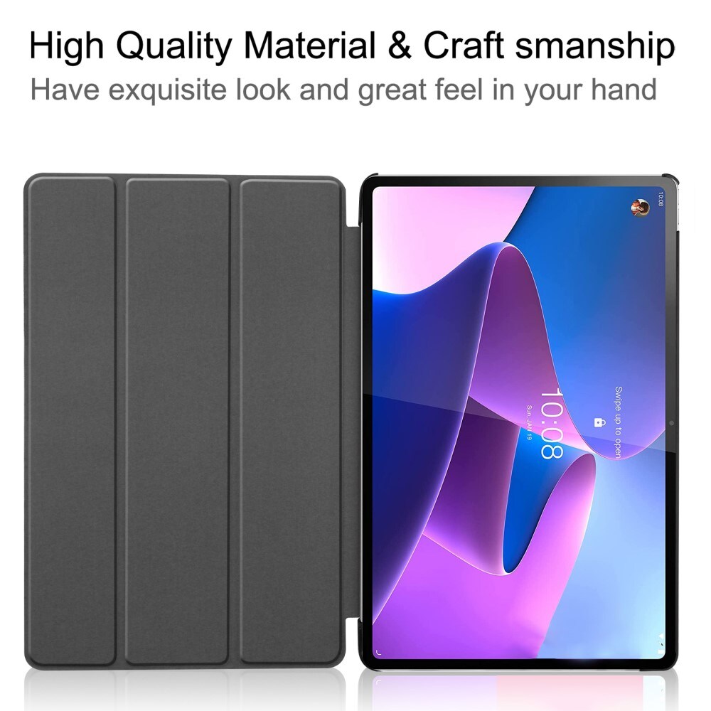  Lenovo Tab P12 Pro Tri-Fold etui, Sort