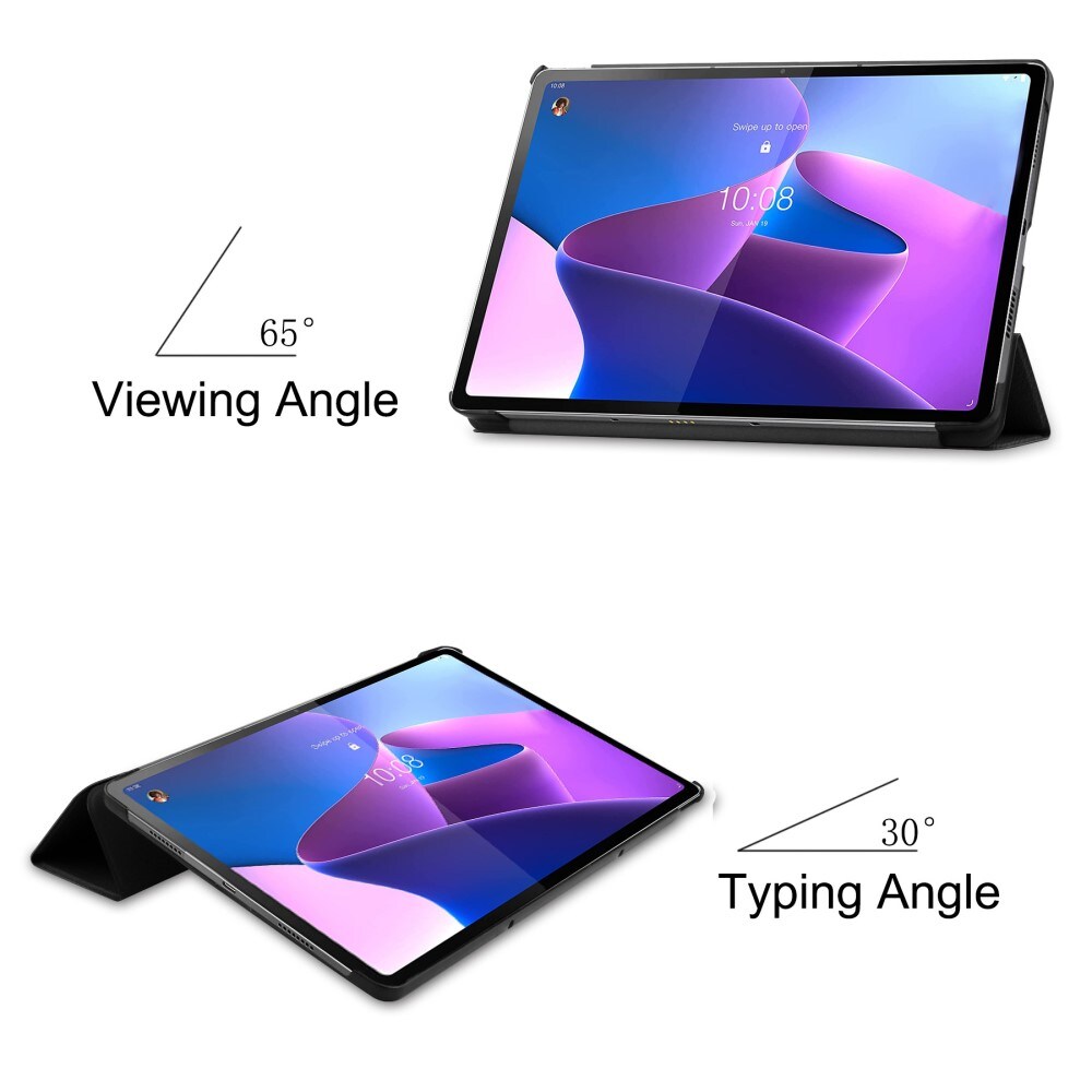  Lenovo Tab P12 Pro Tri-Fold etui, Sort