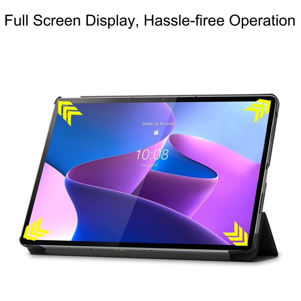  Lenovo Tab P12 Pro Tri-Fold etui, Sort