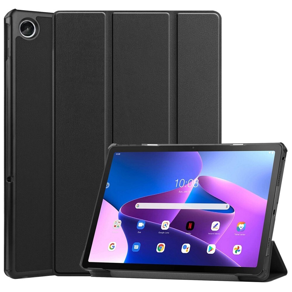  Lenovo Tab M10 Plus (3rd gen) Tri-Fold etui, Sort