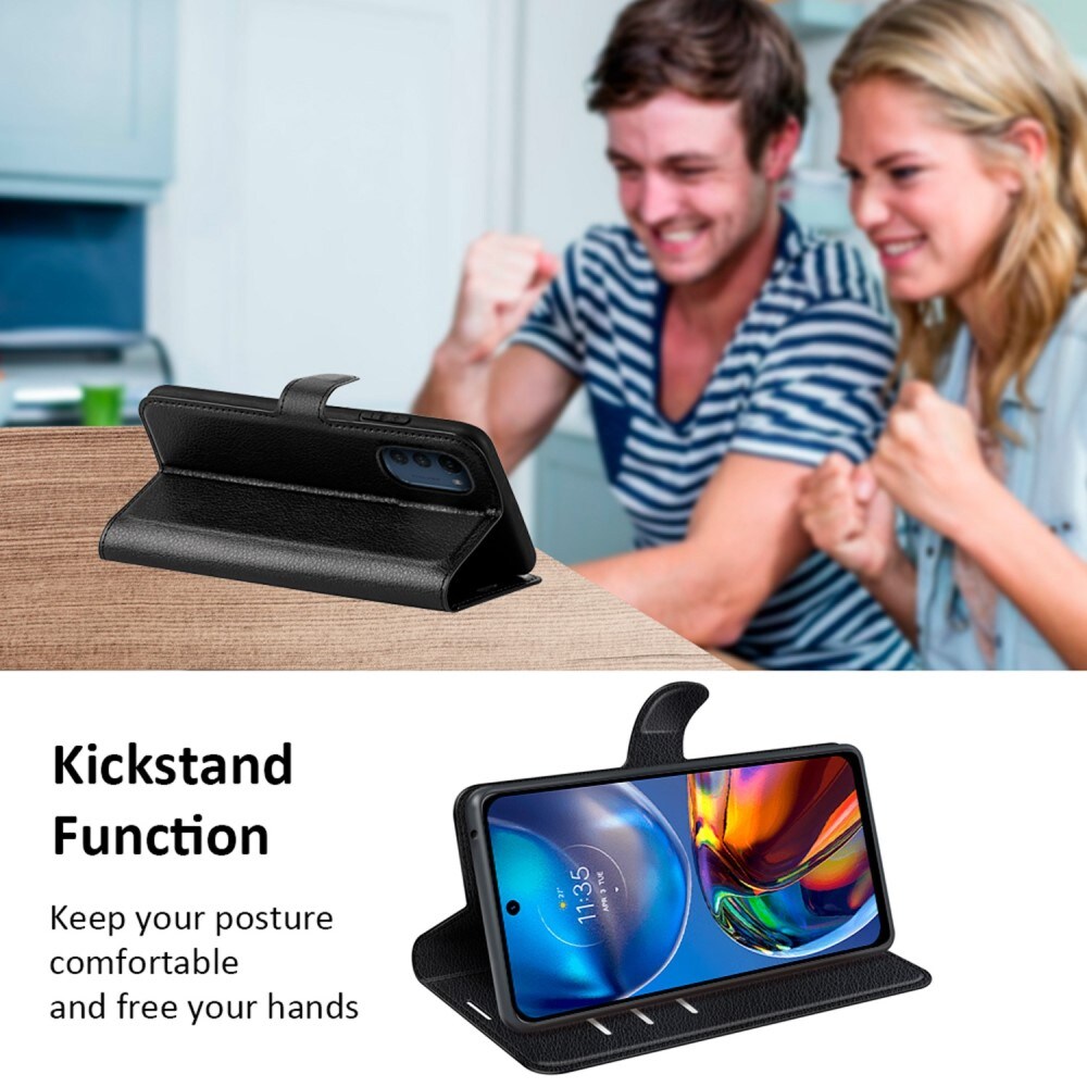 Motorola Moto E32 Enkelt mobiletui, Sort