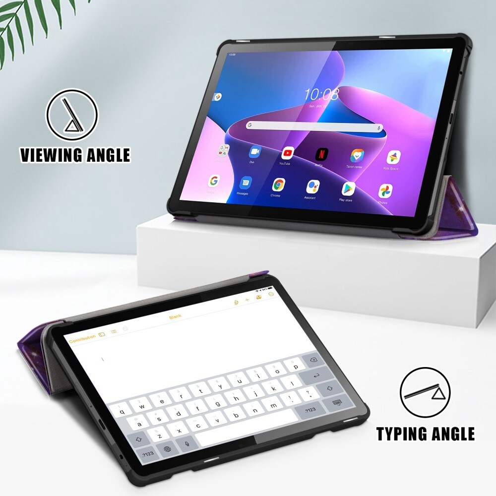 Lenovo Tab M10 (3rd Gen) Tri-Fold etui, Rum