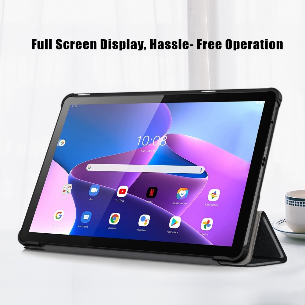 Lenovo Tab M10 (3rd Gen) Tri-Fold etui, Sort