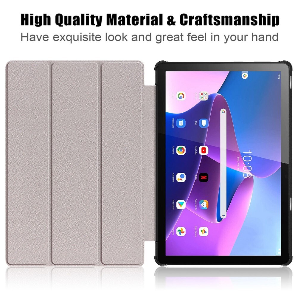 Lenovo Tab M10 (3rd Gen) Tri-Fold etui, Sort