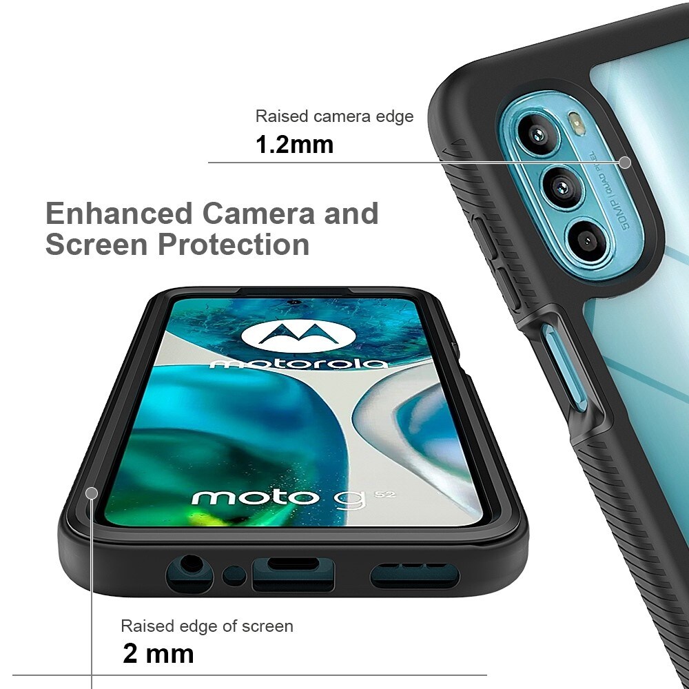 Motorola Moto G52 Mobilcover Full Protection, Sort