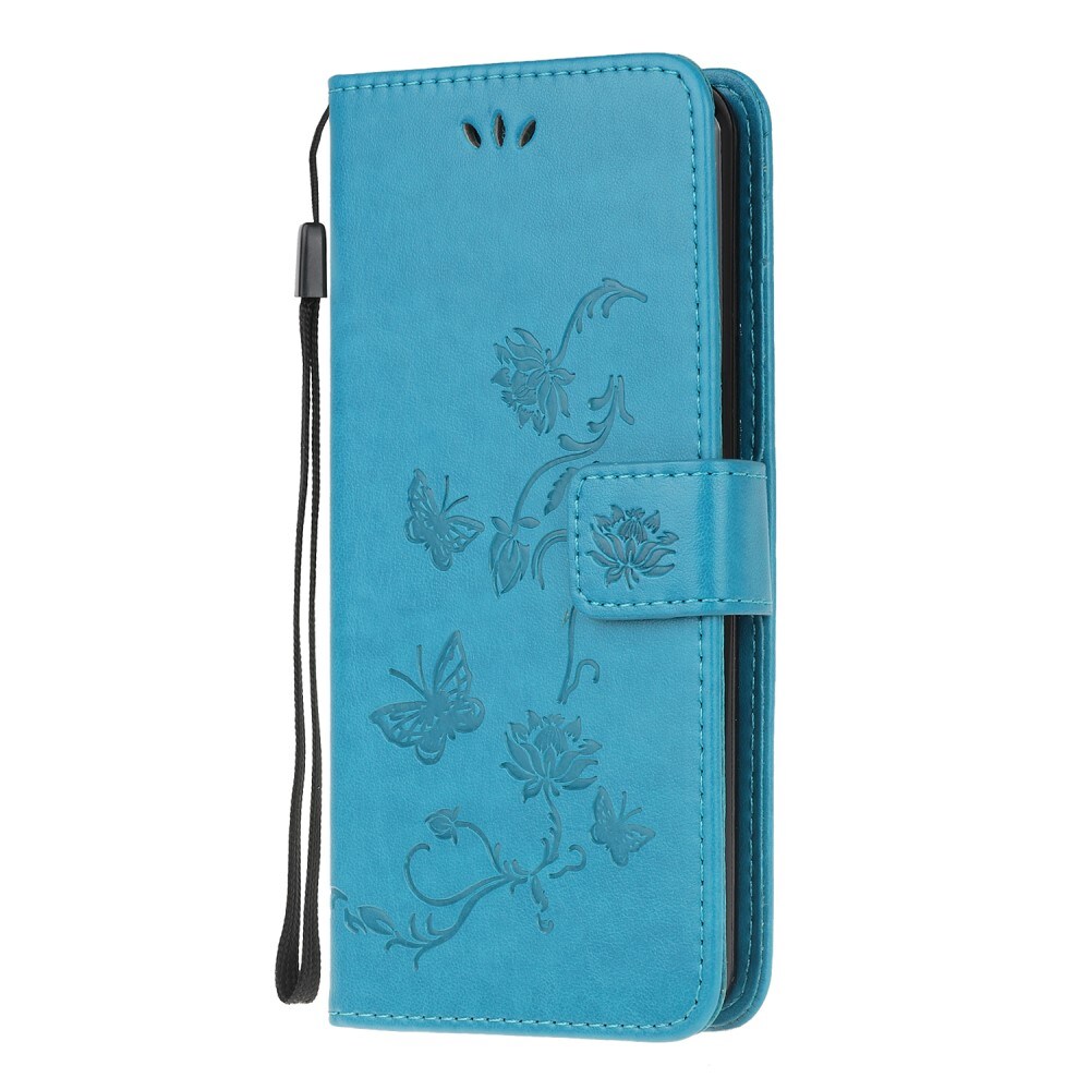 Xiaomi Redmi 9C Mobiletui med sommerfugle, Blå