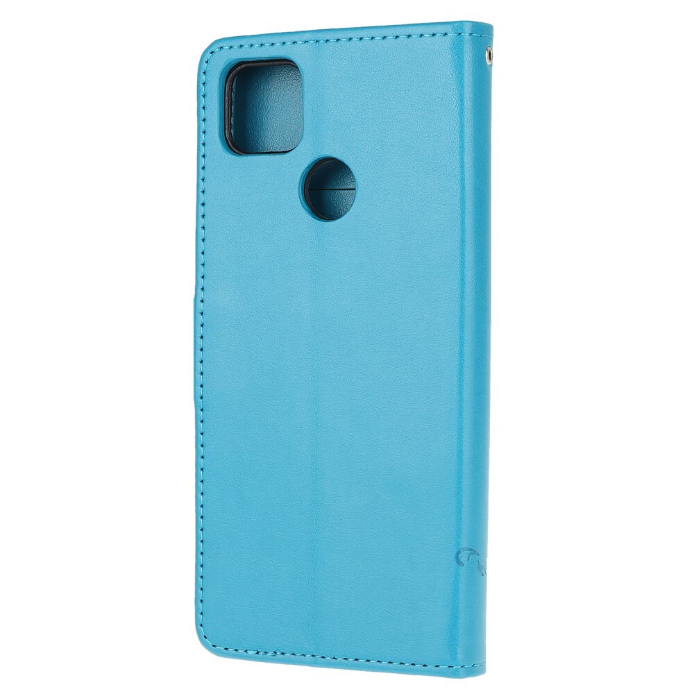Xiaomi Redmi 9C Mobiletui med sommerfugle, Blå