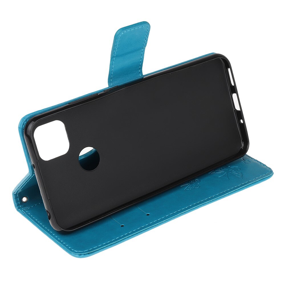Xiaomi Redmi 9C Mobiletui med sommerfugle, Blå