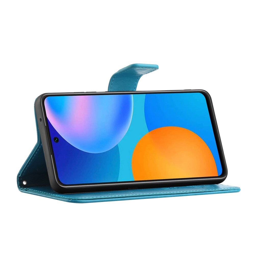 Xiaomi Redmi 10 Mobiletui med sommerfugle, Blå