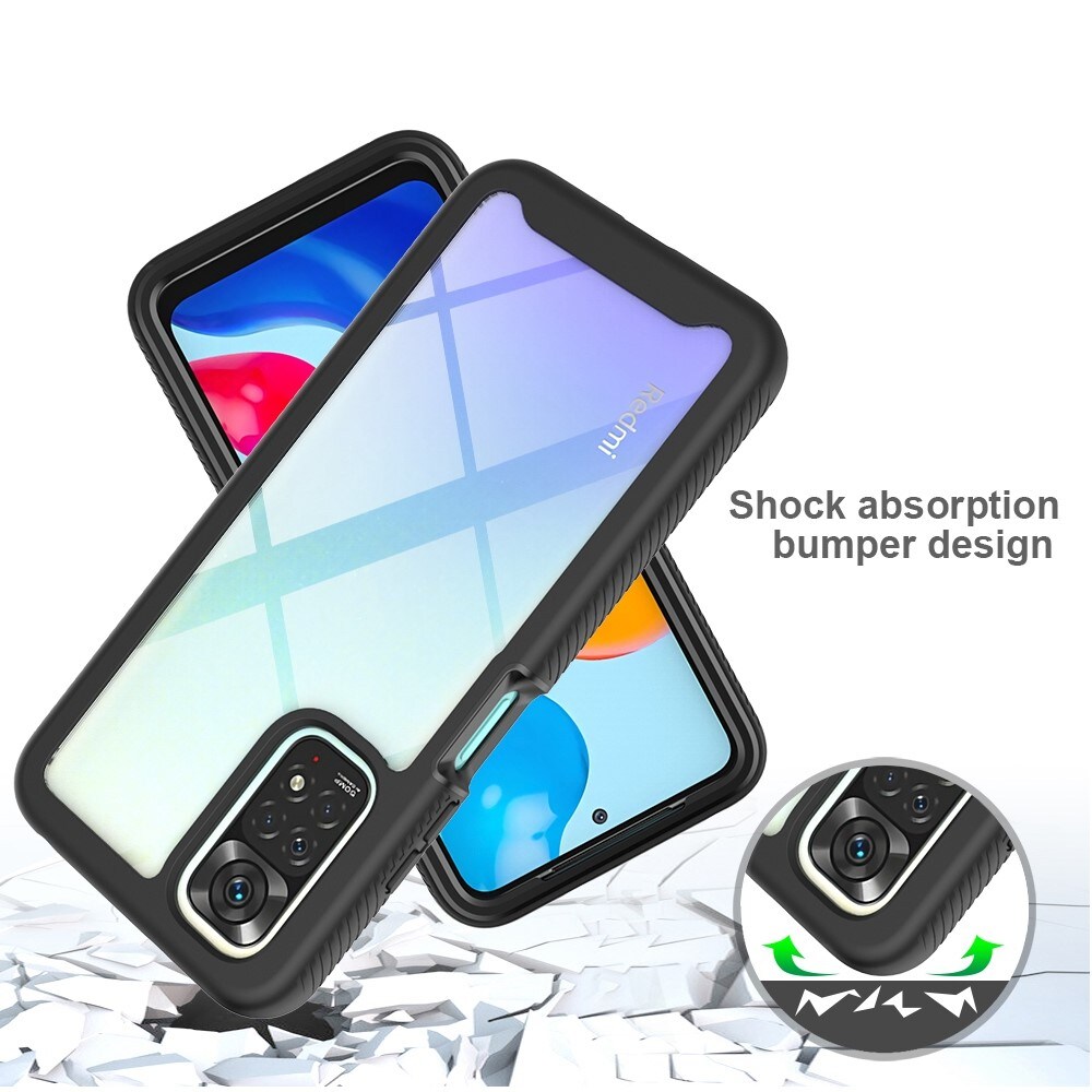 Xiaomi Redmi Note 11 Mobilcover Full Protection, Sort