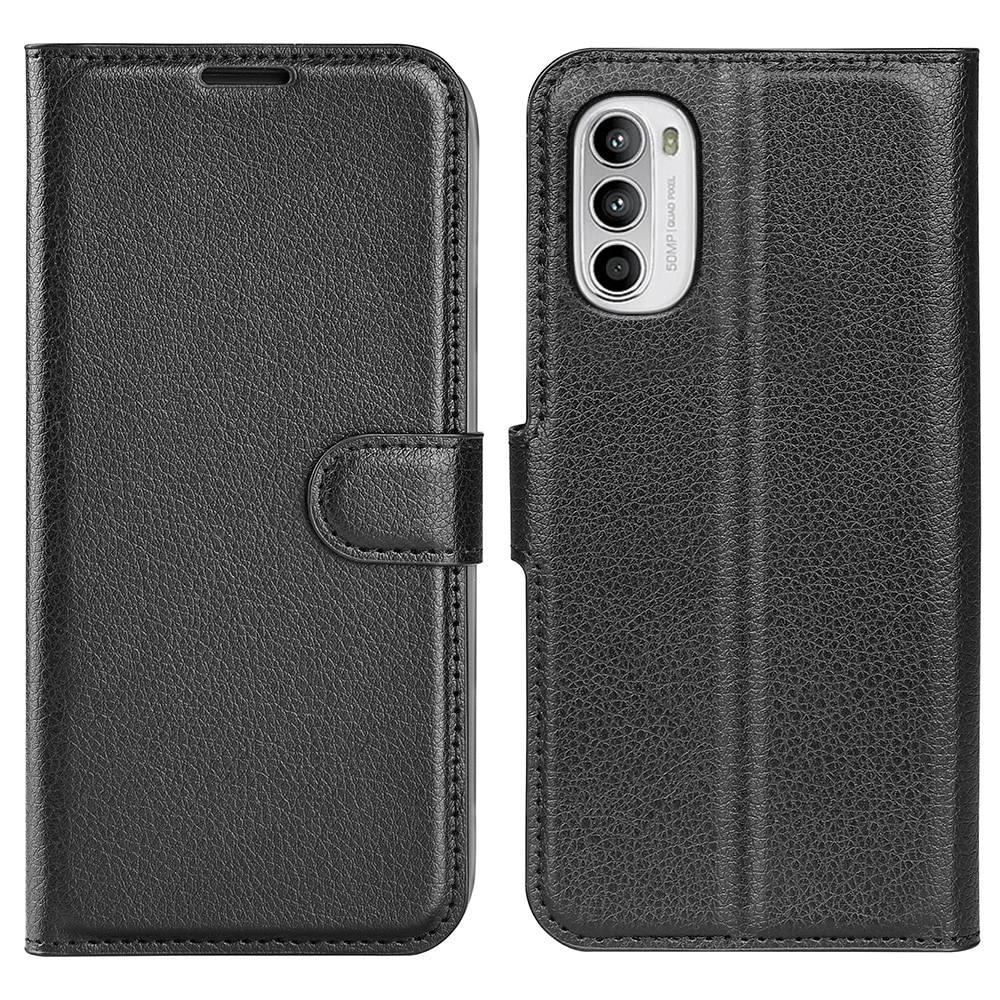 Motorola Moto G82/Moto G52 Enkelt mobiletui, Sort