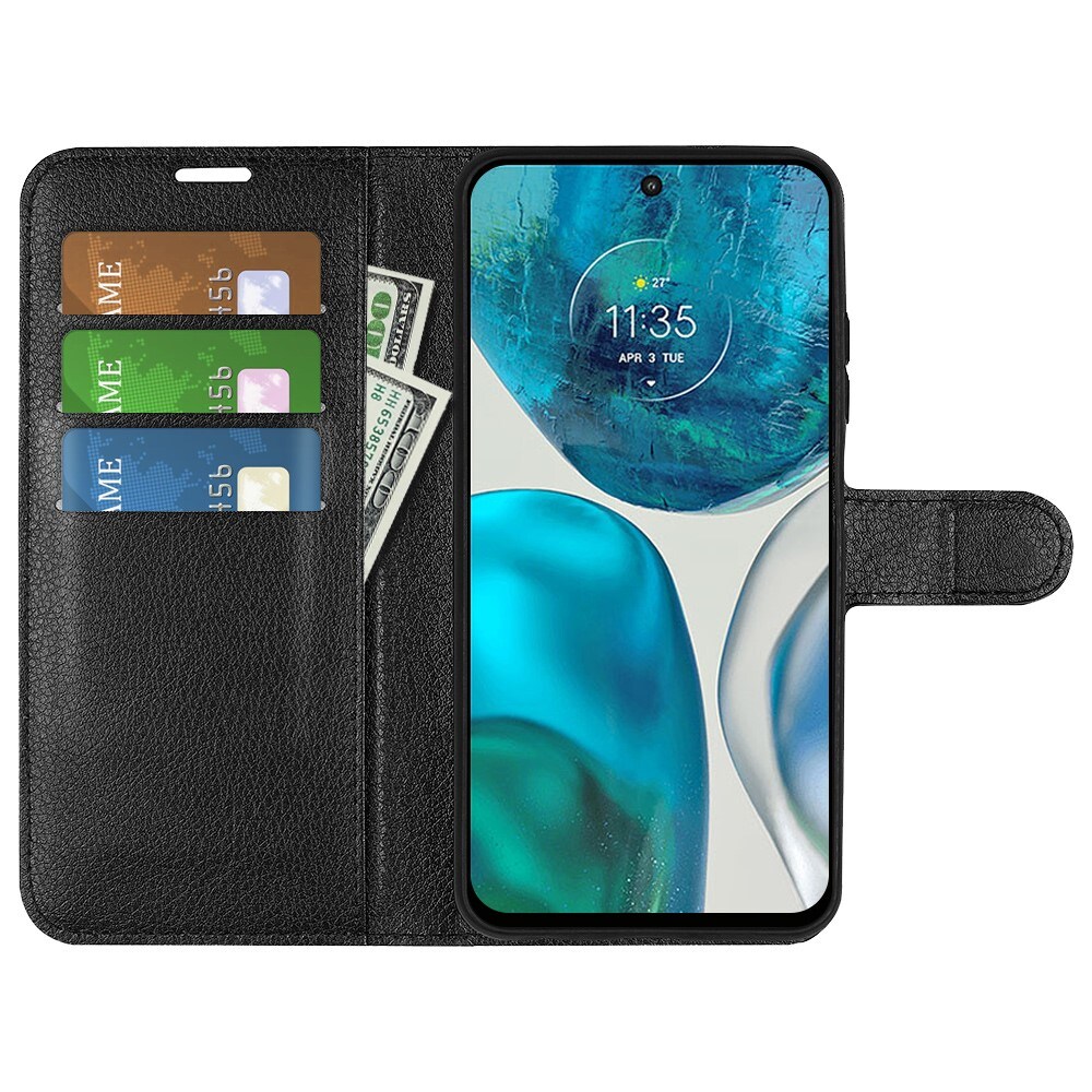 Motorola Moto G82/Moto G52 Enkelt mobiletui, Sort