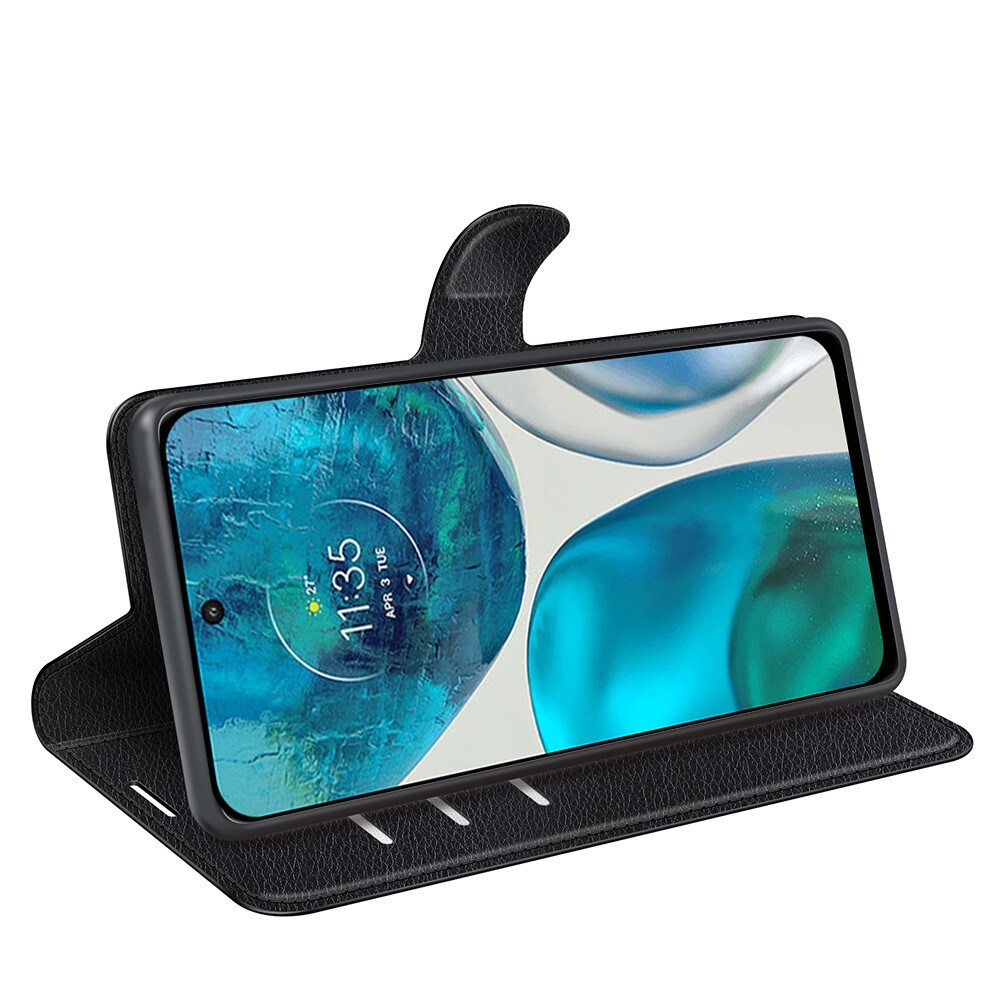 Motorola Moto G82/Moto G52 Enkelt mobiletui, Sort