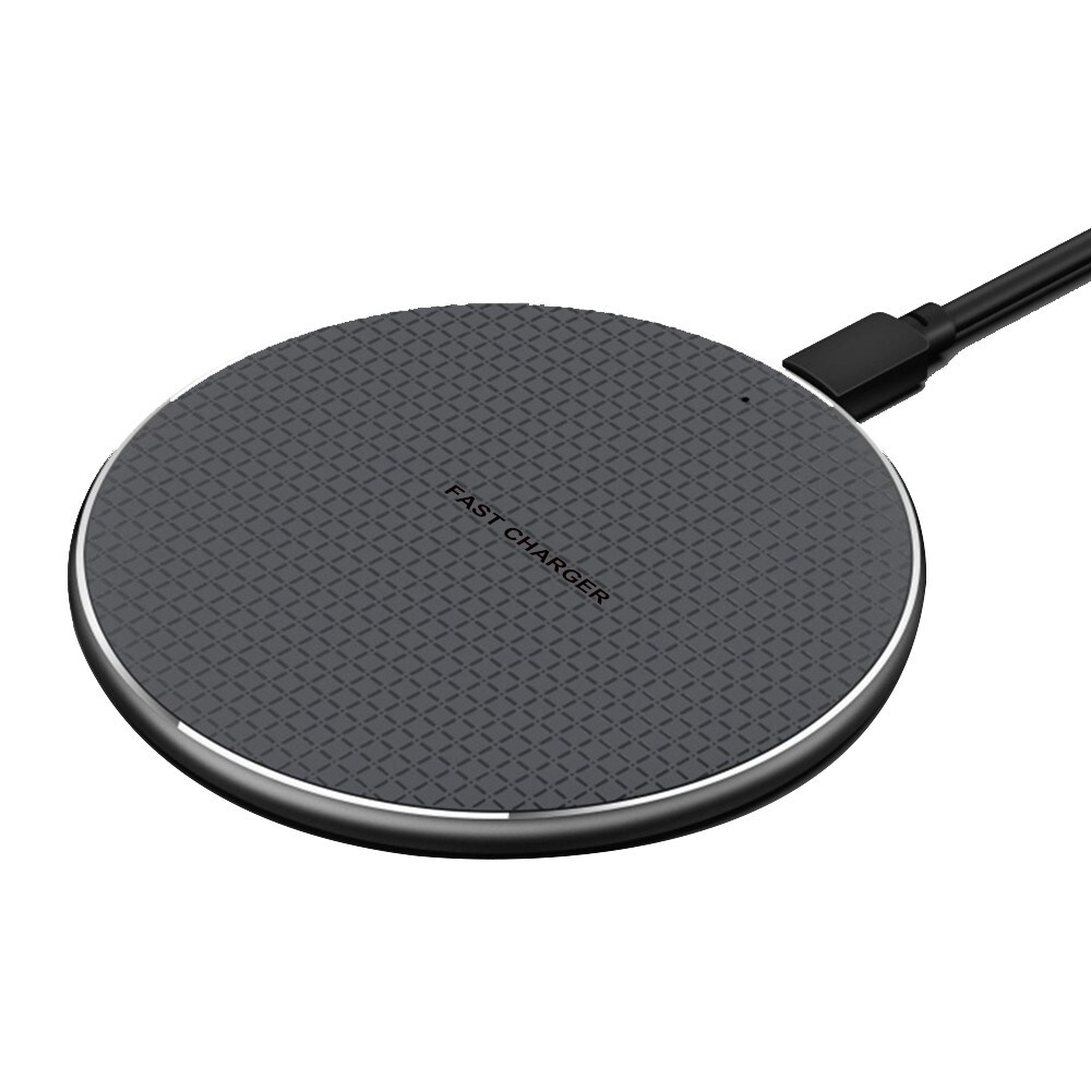 Slim Trådløs Opladeplade 15W, Sort