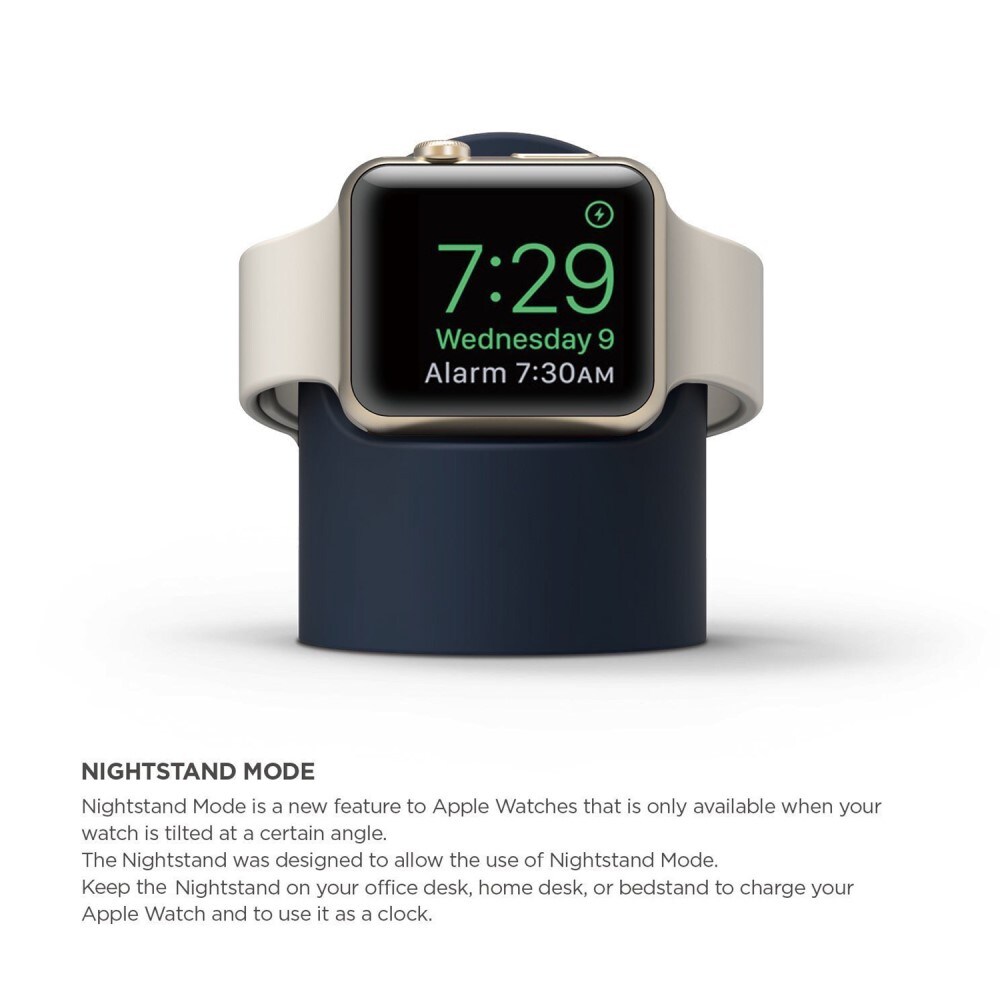 Apple Watch Opladningsstander i silikone, Blå