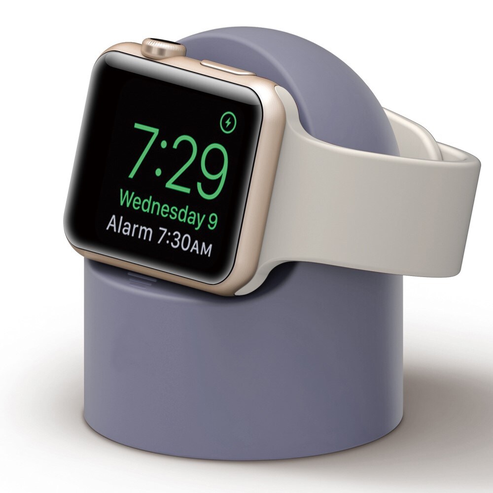 Apple Watch Opladningsstander i silikone, Lilla