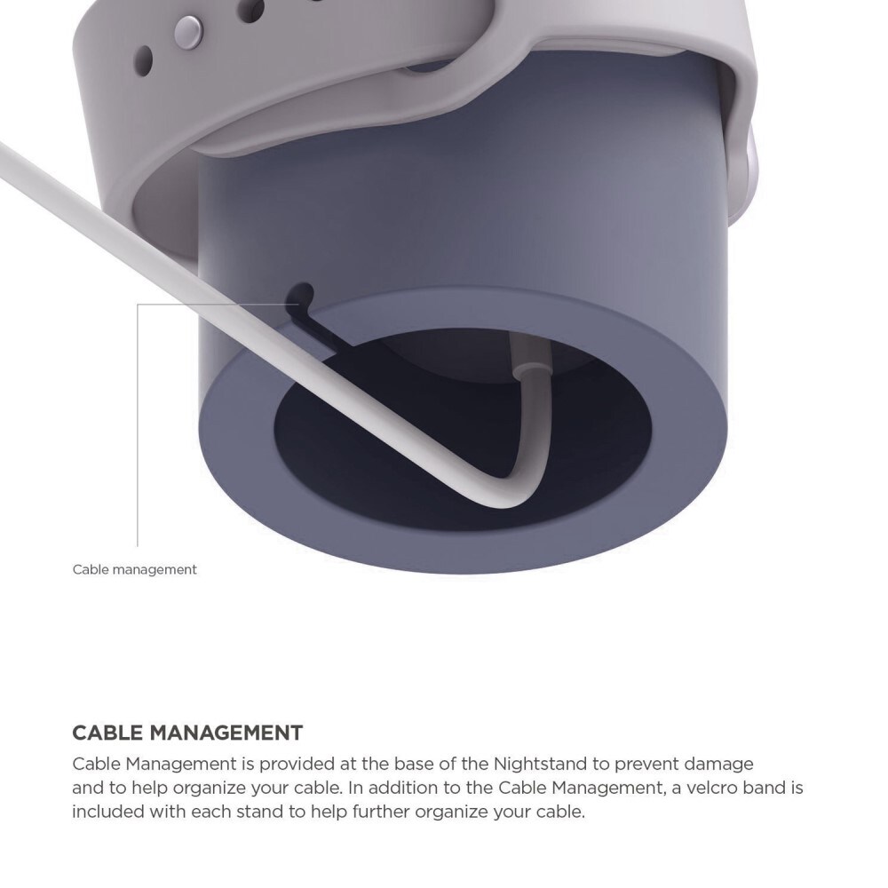 Apple Watch Opladningsstander i silikone, Lilla