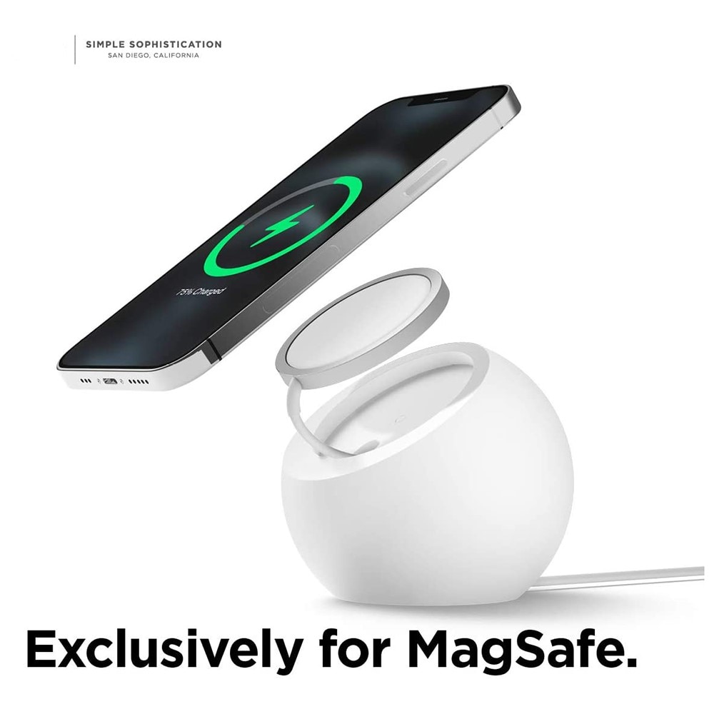 MagSafe rundt opladningsstativ, Hvid