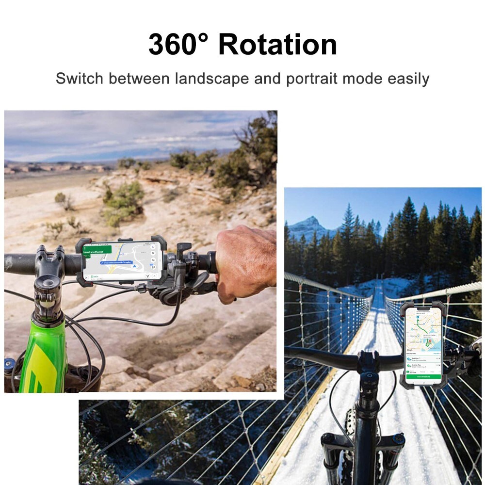 JR-ZS288 Praktisk mobilholder til cykel, Sort