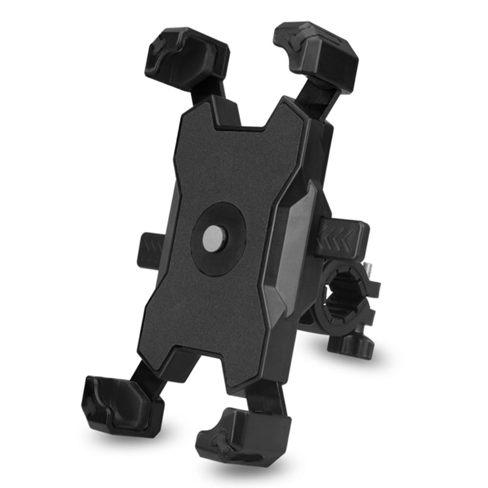 Universal mobilholder til motorcykel-cykelstyr, Sort