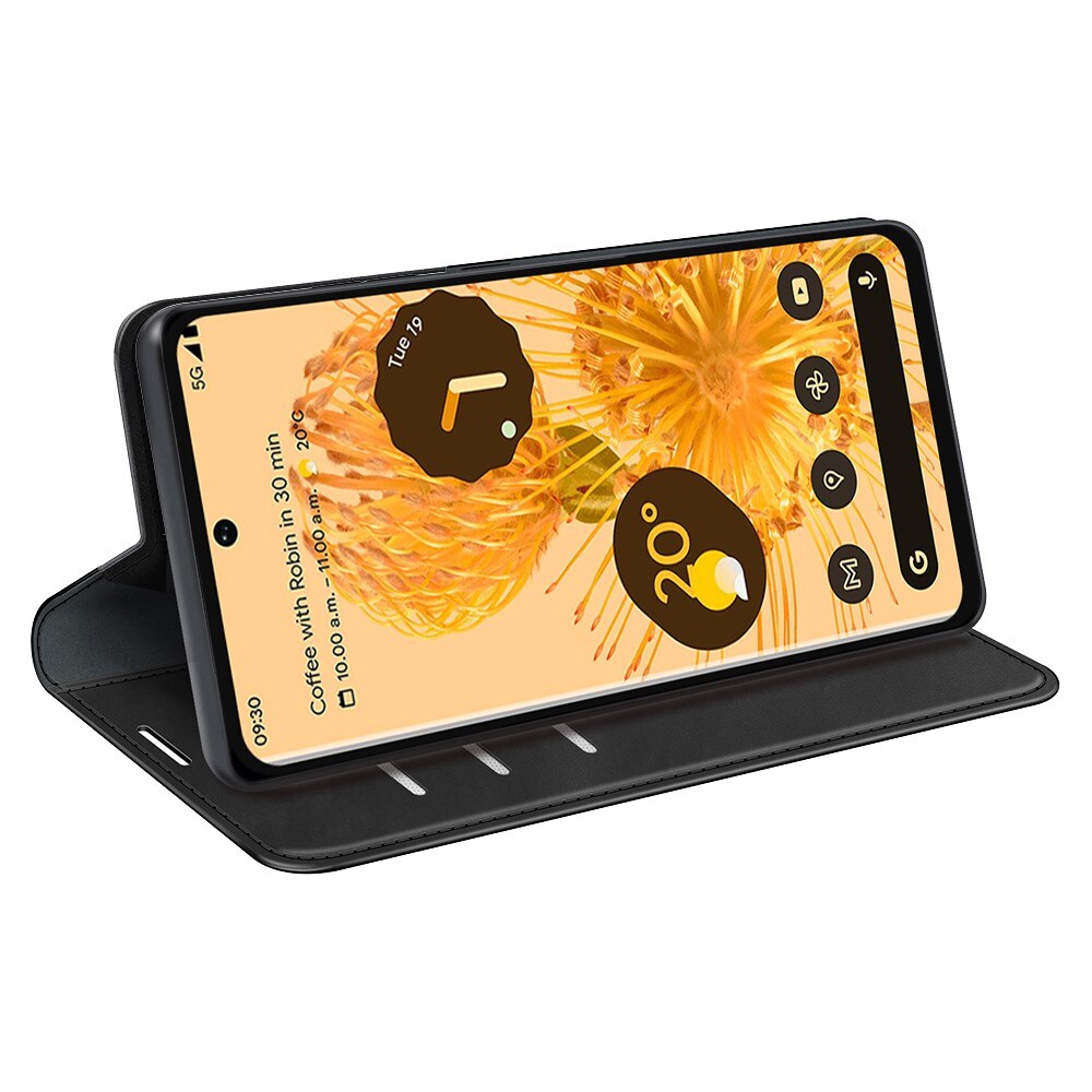 Google Pixel 7 Pro Slankt etui med kortholder, Sort