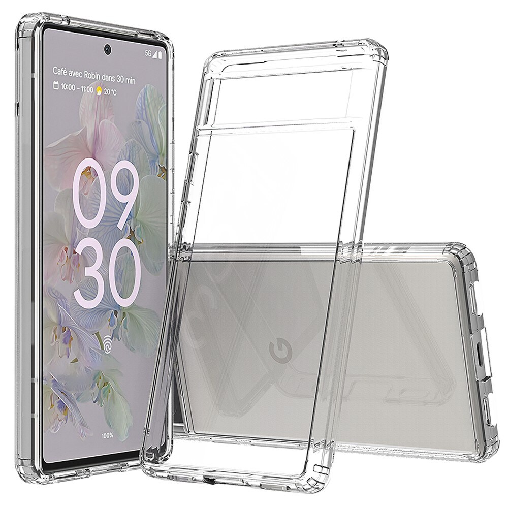 Google Pixel 6a Crystal Hybrid-cover, Gennemsigtig