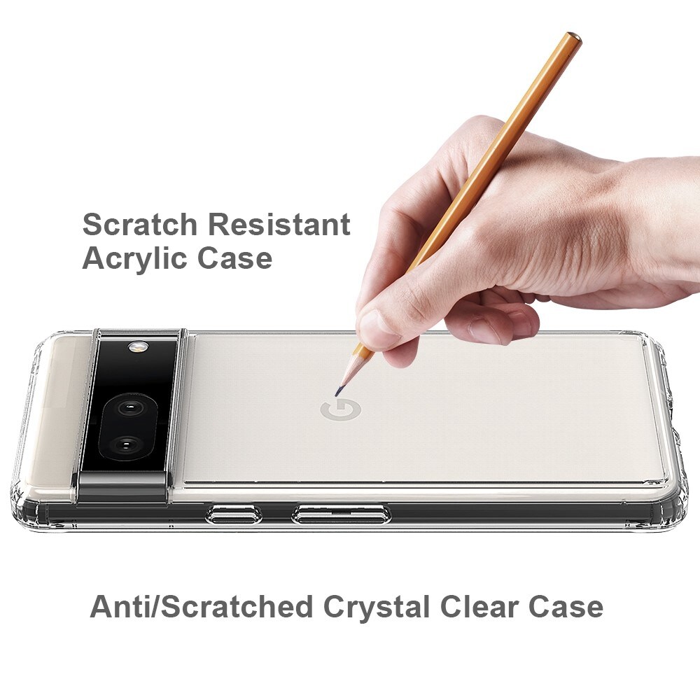 Google Pixel 7 Crystal Hybrid-cover, Gennemsigtig