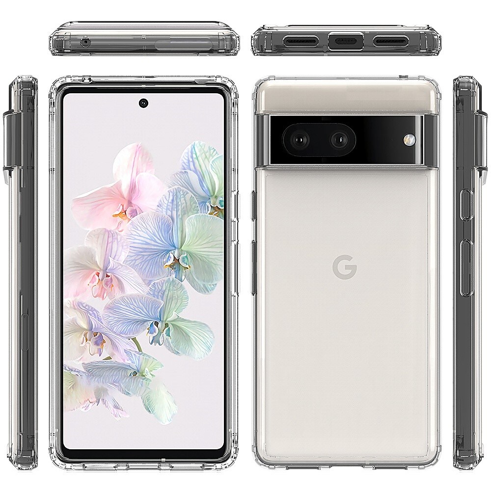 Google Pixel 7 Crystal Hybrid-cover, Gennemsigtig