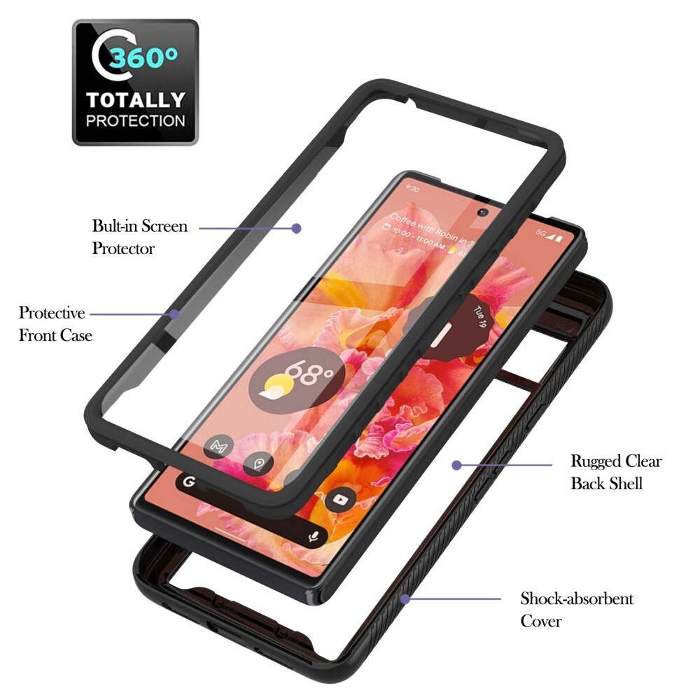 Google Pixel 7 Mobilcover Full Protection, Sort