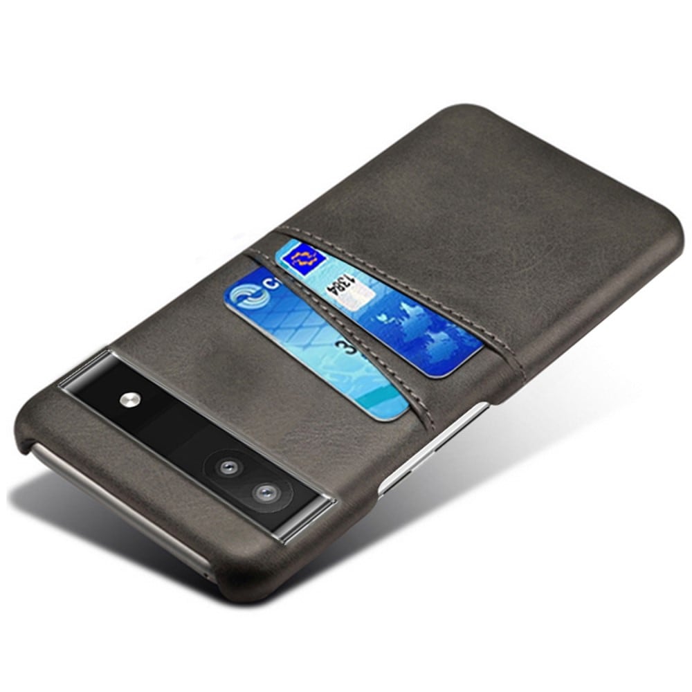 Google Pixel 6a Smart cover med 2 kortholdere, Sort