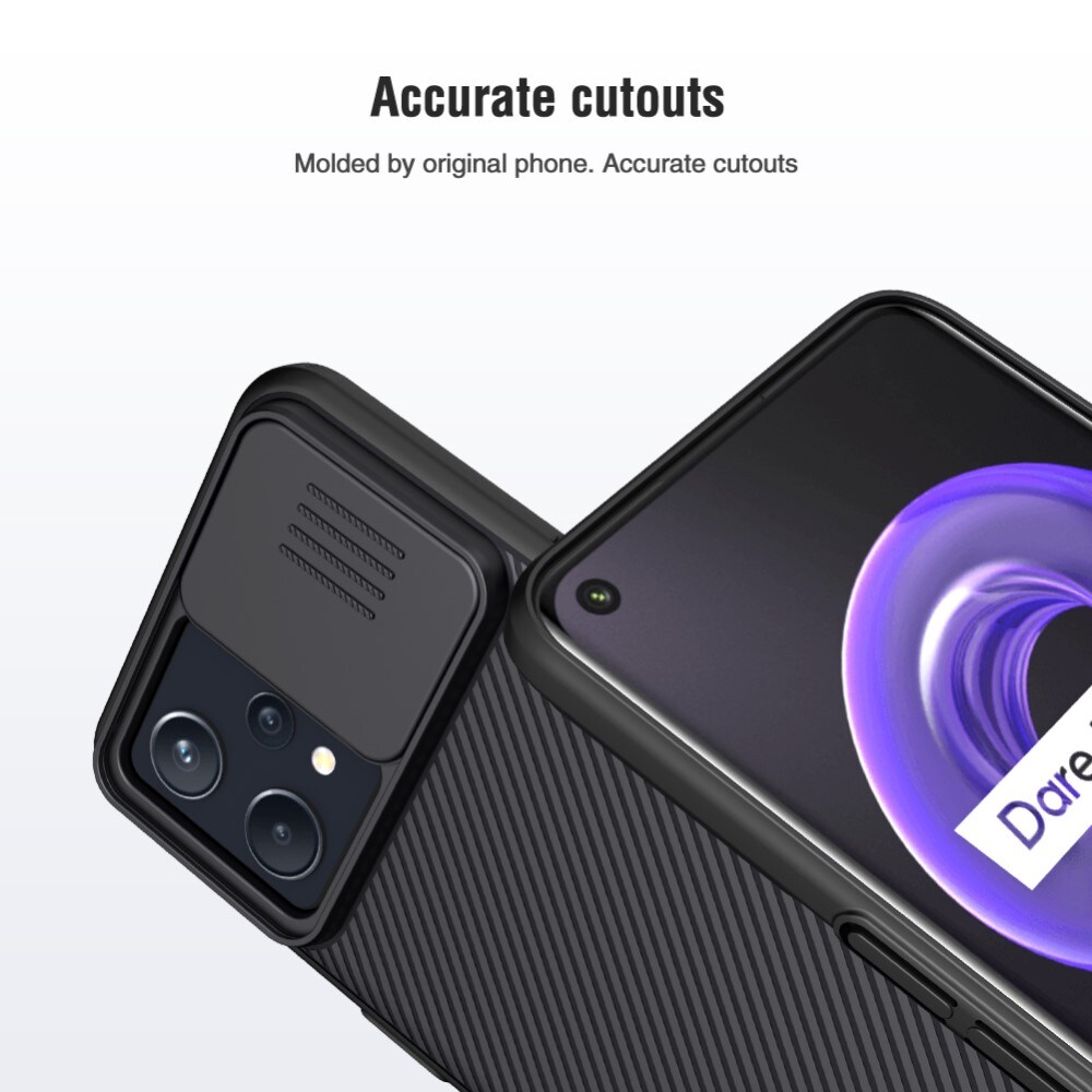 Realme 9 Pro Plus Cover med kamerabeskyttelse - CamShield, Sort