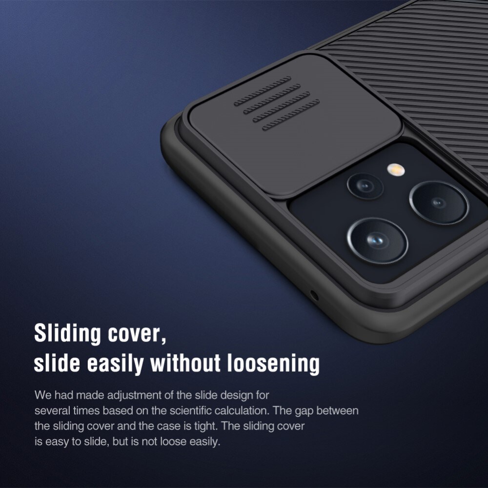Realme 9 Pro Plus Cover med kamerabeskyttelse - CamShield, Sort