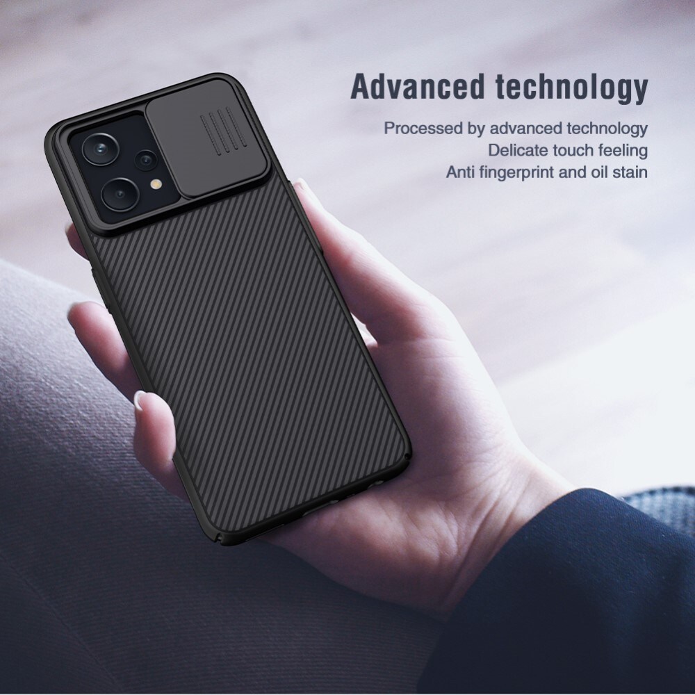 Realme 9 Pro Plus Cover med kamerabeskyttelse - CamShield, Sort