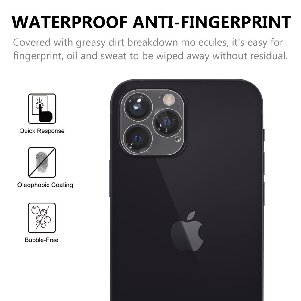 iPhone 13 Pro Linsebeskyttelse i hærdet glas