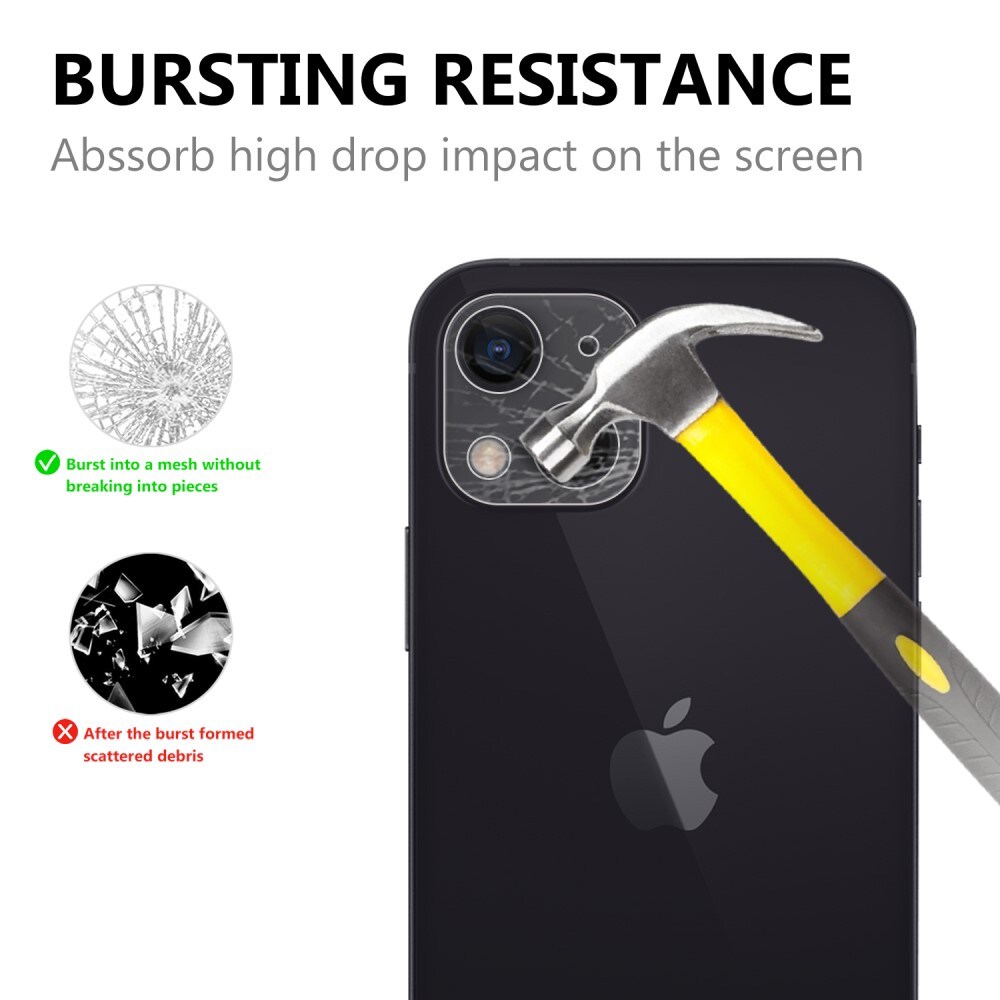 iPhone 13 Linsebeskyttelse i hærdet glas